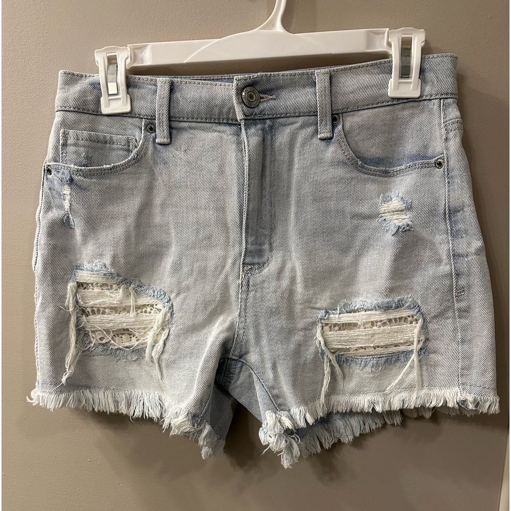Mudd Flx Stretch High-Rise Midi Shorts